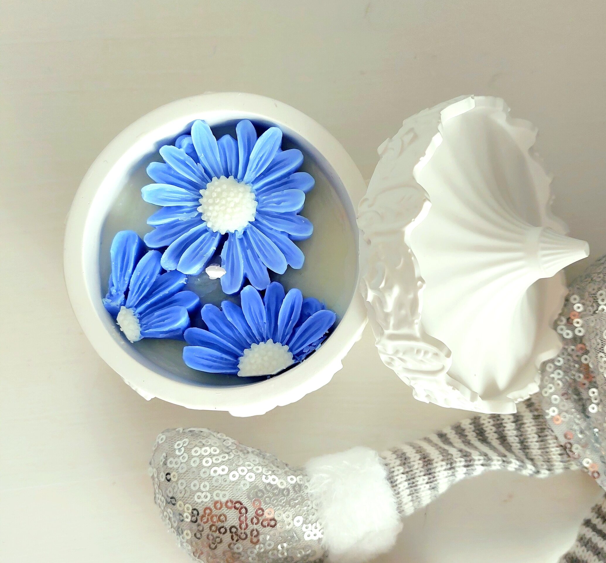 Vela en caja con estampado tiovivo - 3