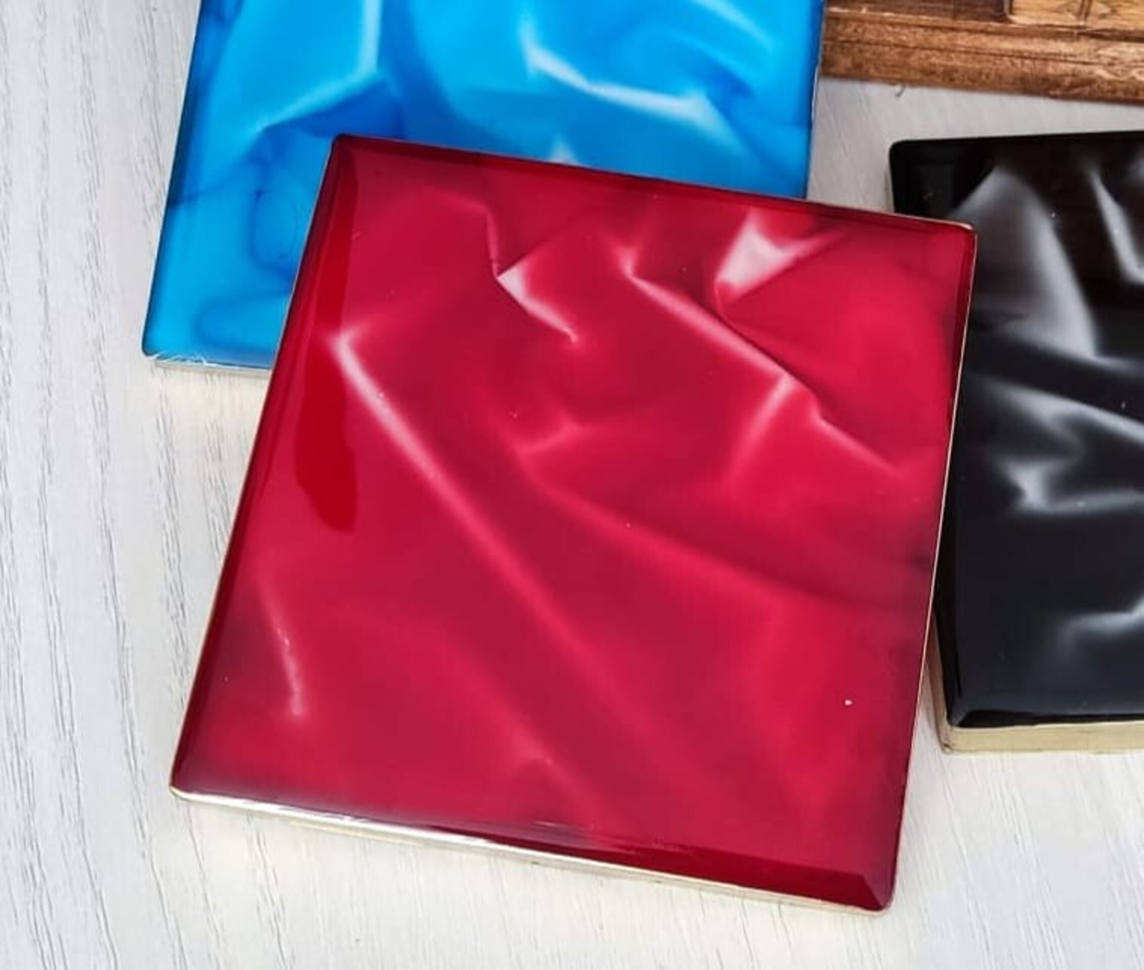 Posavasos efecto tela - 4