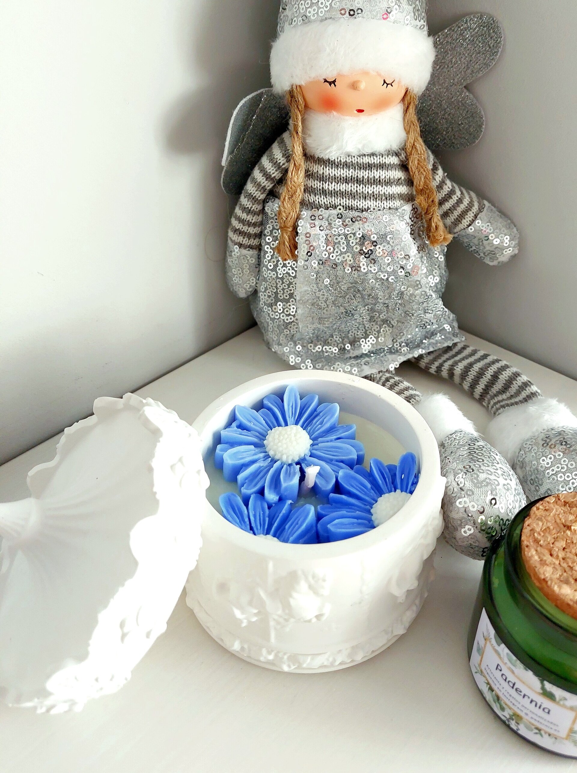 Vela en caja con estampado tiovivo - 2