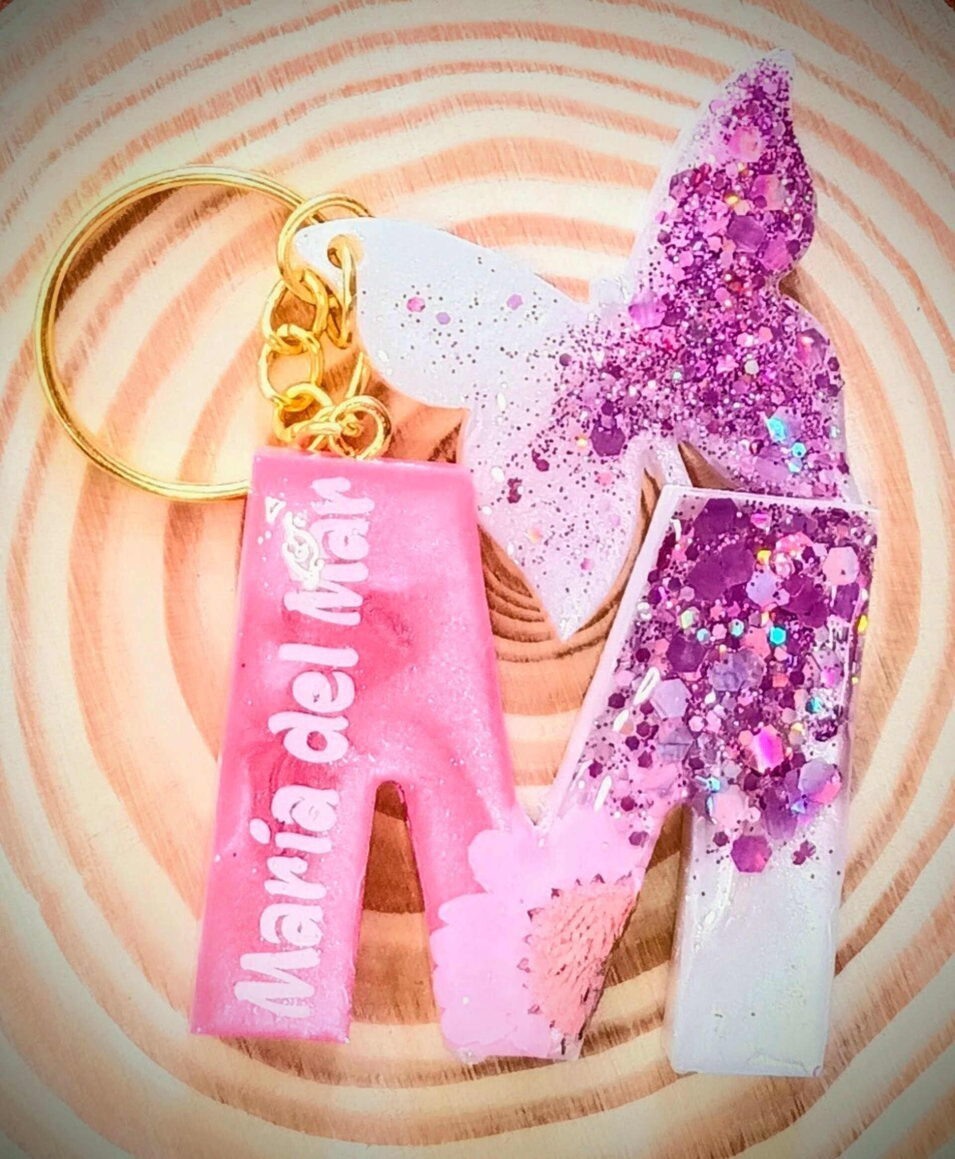 Llavero letra efecto Pop - 2