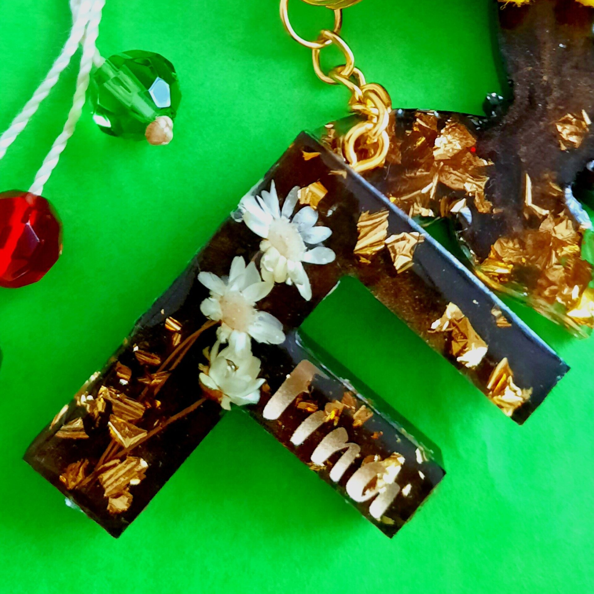 Llavero letra Elegance oro o plata - 2