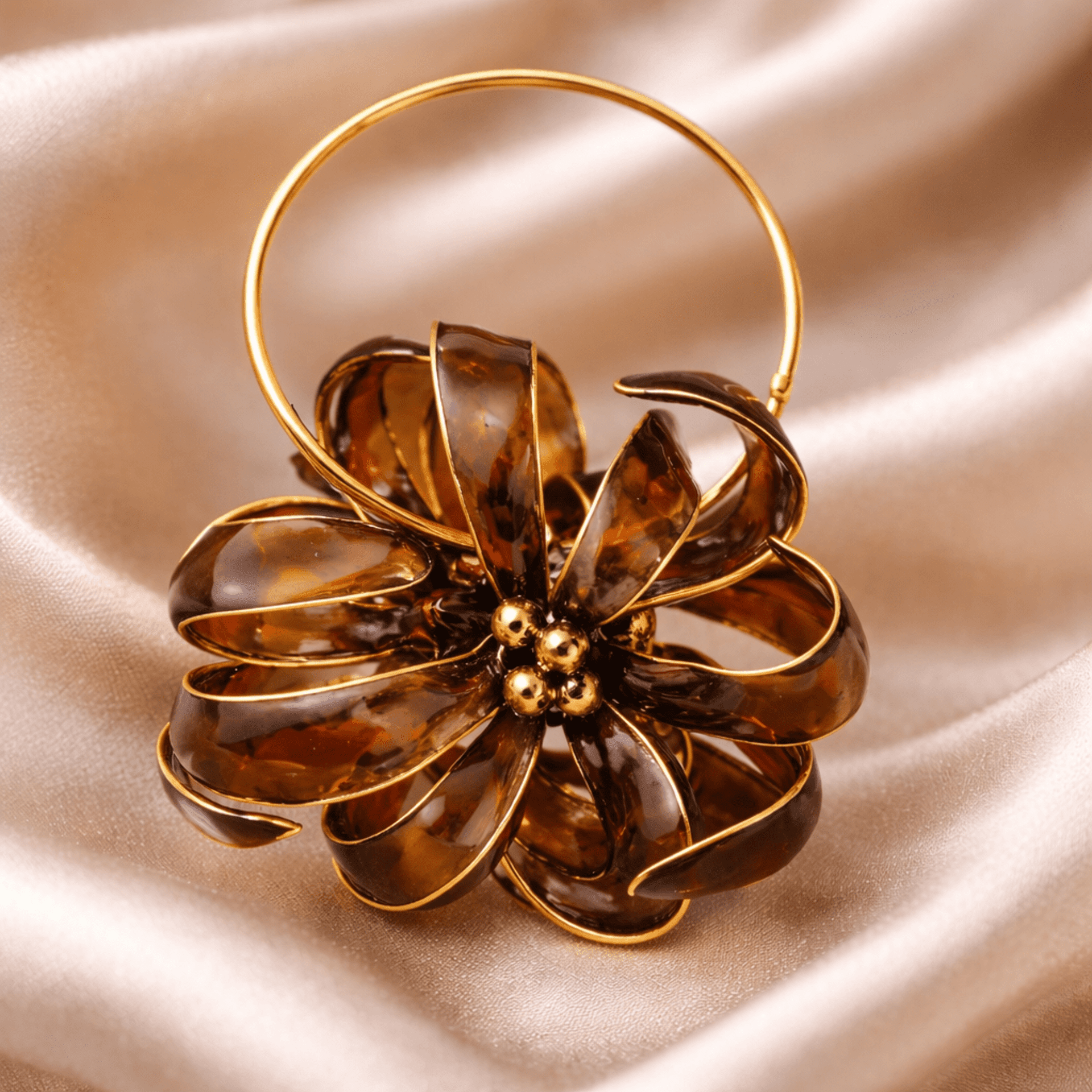 Pendientes café - 2