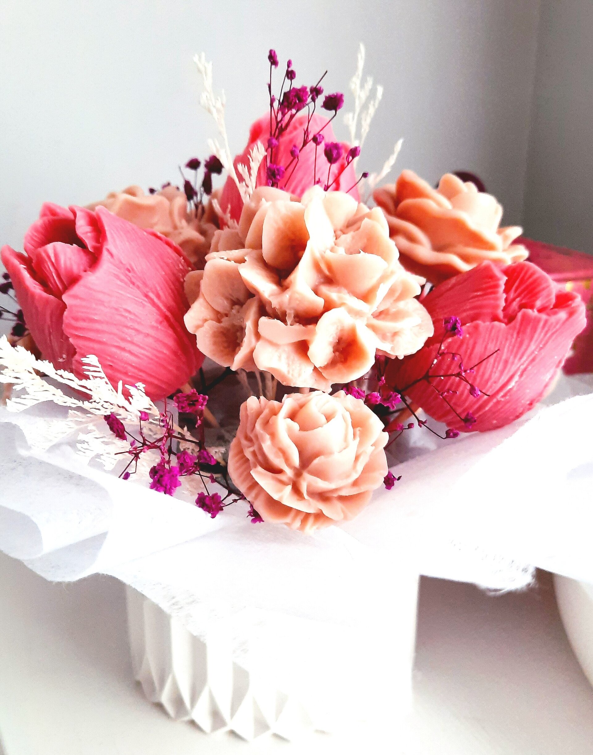 Bouquet de tulipanes y hortensias - 2