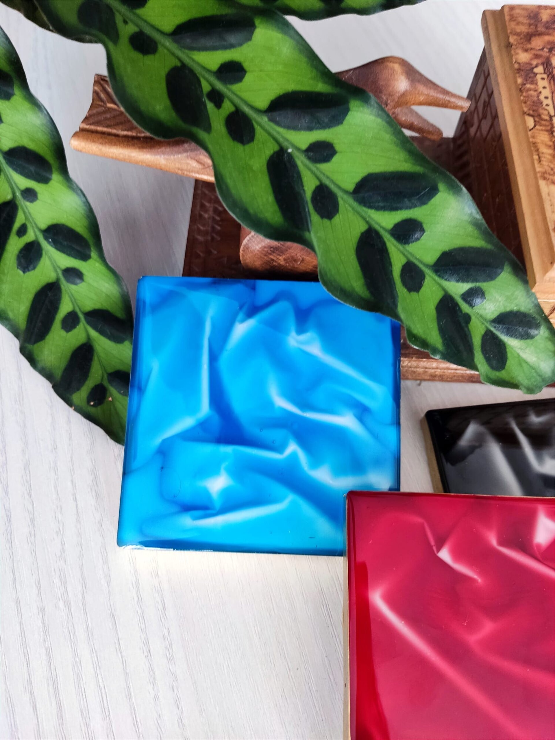 Posavasos efecto tela - 2