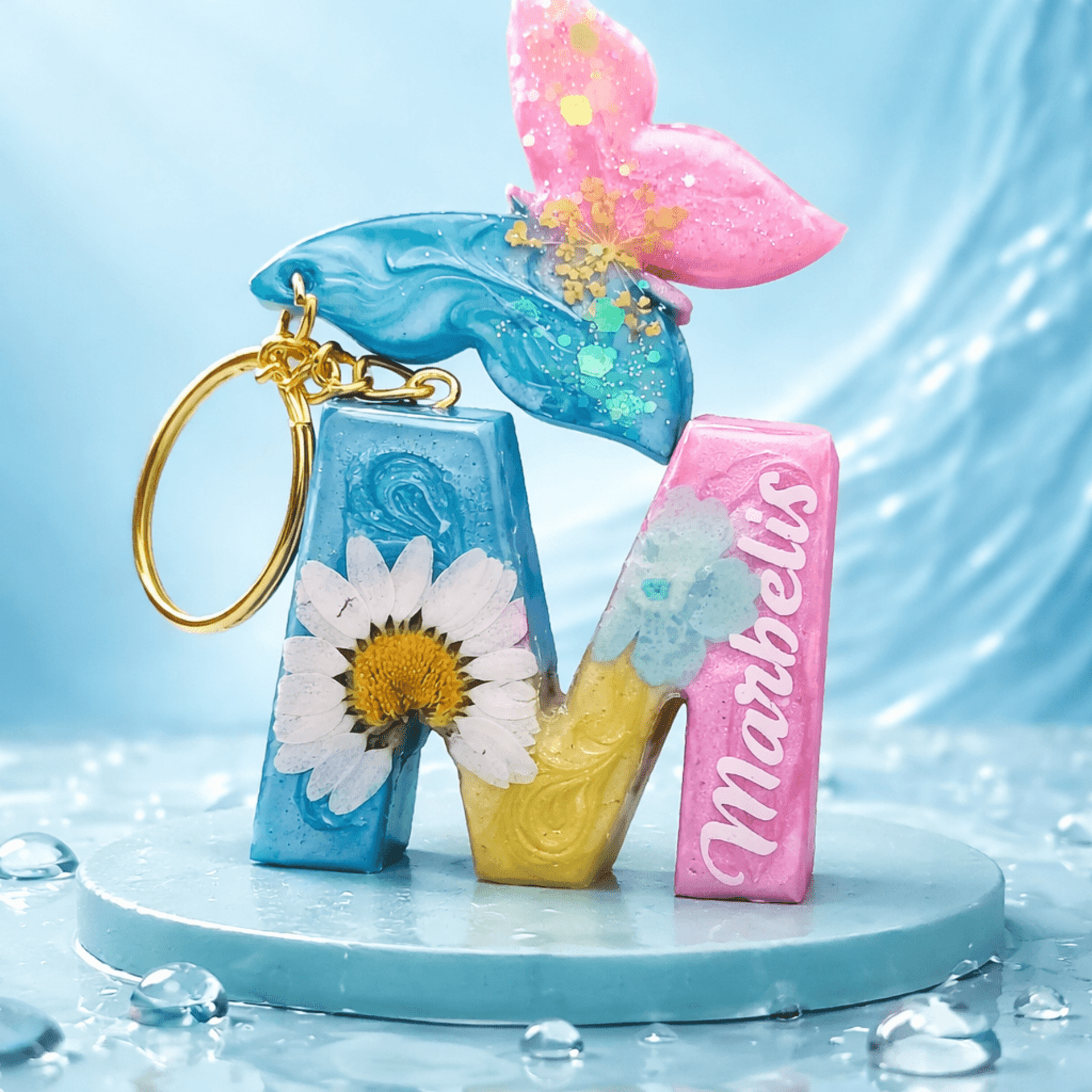 Llavero letra efecto Pop - 2