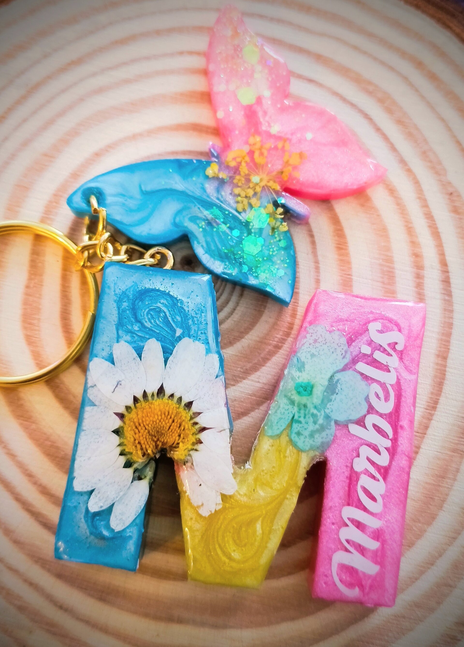 Llavero letra efecto Pop - 4